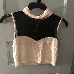 Black and white crop